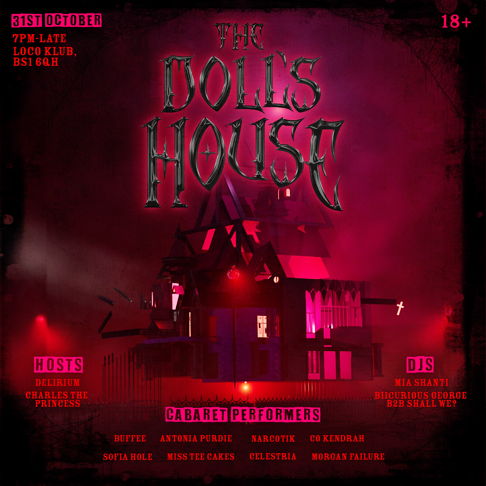 FAGBUTT x FEMMEGEDDON present: The Doll's House at The Loco Klub