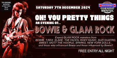 Department S Club Night Bowie & Glam Rock Special at The Louisiana