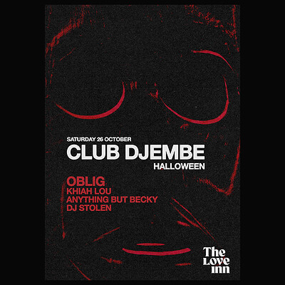 CLUB DJEMBE HALLOWEEN w/ DJ Oblig + more at The Love Inn