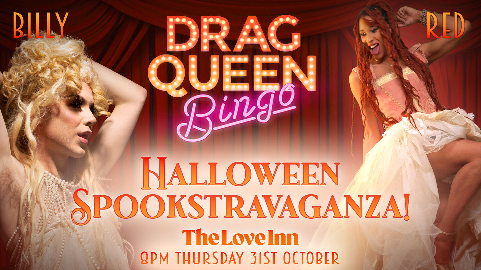 Drag Queen Bingo: Halloween Spookstravaganza at The Love Inn