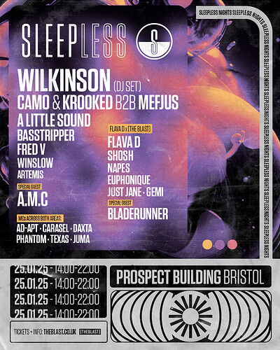 Wilkinson x  // Sleepless Bristol at The Prospect Building