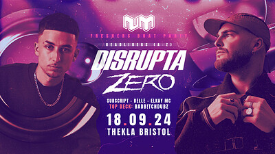 Nu:Motive Boat Party • Disrupta & Zero + More at Thekla