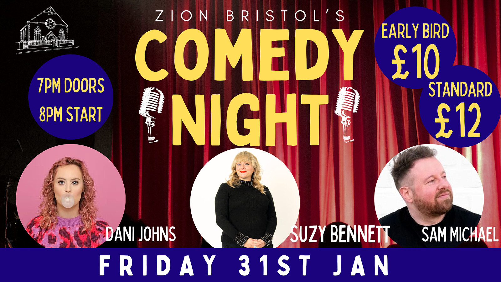 COMEDY NIGHT at Zion at Zion Bristol