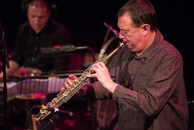 Band playing at a jazz gig